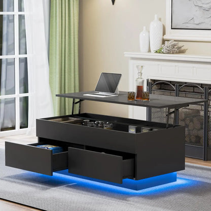 Modern Coffee Table with Lift-Top & Storage